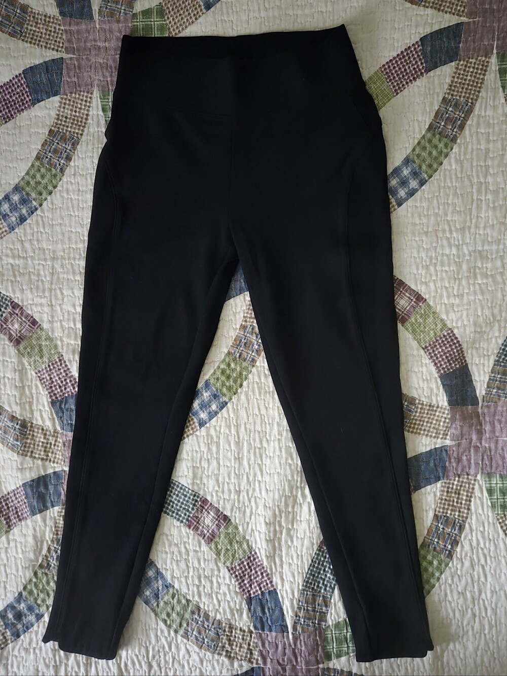 Seven7 Women's Black High-Waist Tailored Leggings Size M